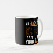 3月バスケットボール大会私のブラケットは良いT コーヒーマグカップ (正面右)