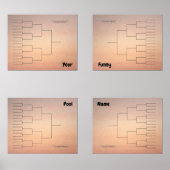 3月バスケットボール象限ブラケットオレンジグラデーション色 (正面)