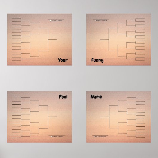 3月バスケットボール象限ブラケットオレンジグラデーション色 (正面)