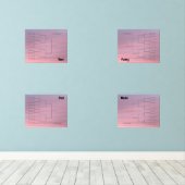 3月バスケットボール象限ブラケットピンククラウド (ウッドフロア)