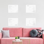 3月バスケットボール象限ブラケット(透明) (リビング)