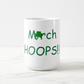 3月バスケバスケットボールユーモア15oz.マグ コーヒーマグカップ (中央)