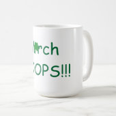 3月バスケバスケットボールユーモア15oz.マグ コーヒーマグカップ (正面右)