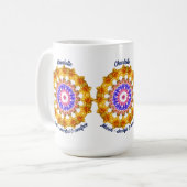 3月パーソナライズされた誕生フラワーダフォディルフローラ コーヒーマグカップ (正面左)