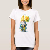 3月パーソナライズされた誕生月ガーデン格言 Tシャツ (正面)