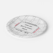 3月ブラケットバスケットボール発表パーティー ペーパープレート (アングル)