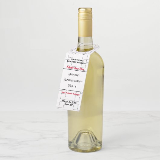 3月ブラケットバスケットボール発表パーティー ボトルネックタグ (アングル)