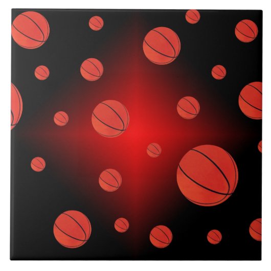 3月マッドネスバスケットボールセラミックタイル タイル (正面)