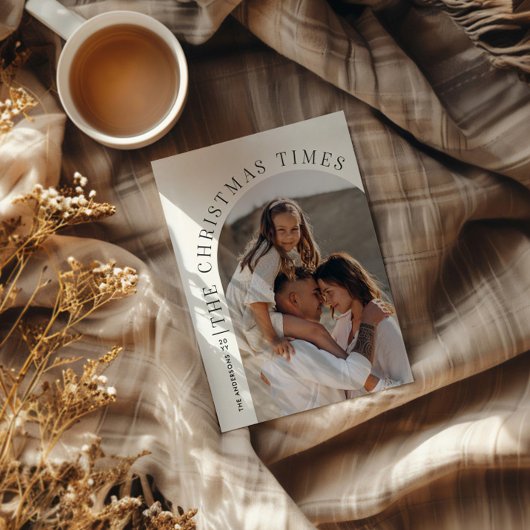 3月モダン12日の写真年レビュー・クリスマス シーズンカード