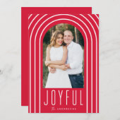 3月モダン2赤と白日写真 シーズンカード (正面/裏面)