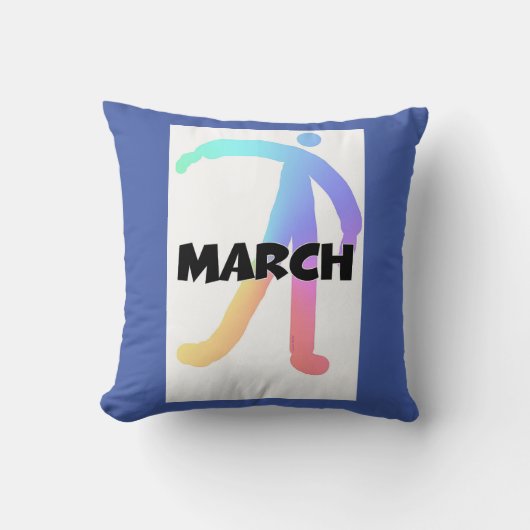 3月モノグラム クッション (正面)