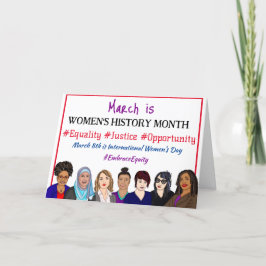 3月国際的は女性の日 カード