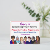 3月国際的は女性の日 ポストカード (スタンド正面)