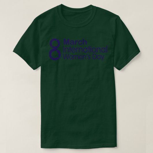 3月国際的8日 Tシャツ (デザイン正面)