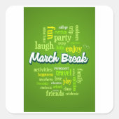 3月楽しむ区切り スクエアシール (正面)