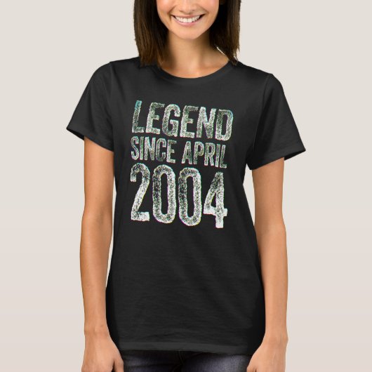 3月生まれ18歳の誕生日 おめでとう 2002年生まれの伝説 Tシャツ (正面)