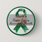 3月脳損傷認識度月 缶バッジ (正面)
