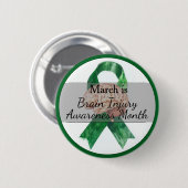3月脳損傷認識度月 缶バッジ (正面&裏面)
