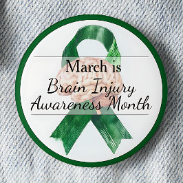 3月脳損傷認識度月 缶バッジ