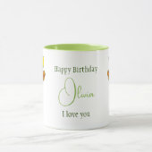 3月誕生フラワーイエローグリーンダッフォディルマグ マグカップ (中央)