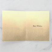 3月誕生日バーストーンアクアマリングリーティング カード (内部)