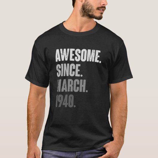3月誕生日83rdデコレーション83歳ビンタグ tシャツ (正面)