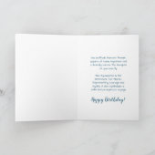 3月誕生日:アクアマリンの誕生石と花 カード (内部)