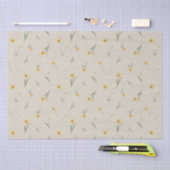 3月誕生月フラワーイエローダッフォディル 薄葉紙 (クラフト)