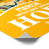 3月誕生月花クリスチャンウォールアート ポスター (角)