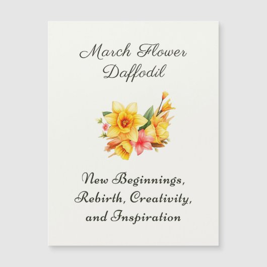 3月誕生月花水仙誕生ギフト (正面)
