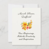 3月誕生月花水仙誕生ギフト (正面)