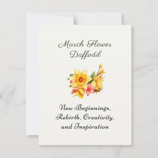3月誕生月花水仙誕生ギフト (正面)