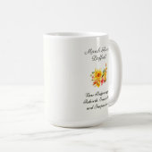 3月誕生月花水仙誕生ギフト コーヒーマグカップ (正面右)