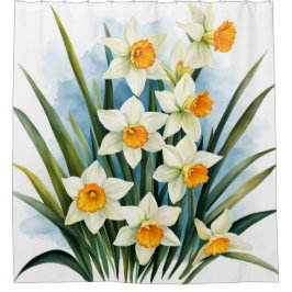 3月誕生月花水仙。春水仙 シャワーカーテン