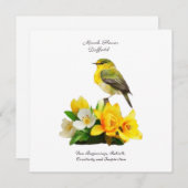 3月誕生月花鮮やか誕生日 (正面/裏面)