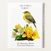 3月誕生月花鮮やか誕生日 プランナー手帳 (裏面)