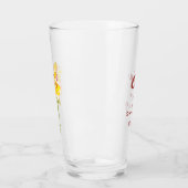 3月誕生花水彩ダフォディルガラス タンブラーグラス (左)