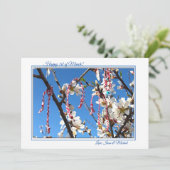 3月1日あいさつカード (スタンド正面)