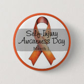 3月1日自傷認識度日 缶バッジ (正面)