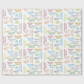 3月10日誕生日ギフト包装紙 ラッピングペーパー (フラット)