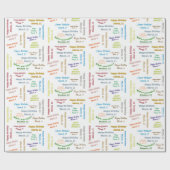 3月11日誕生日ギフト包装紙 ラッピングペーパー (フラット)