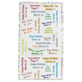 3月13日誕生日抱き枕 スモールペーパーバッグ (正面)