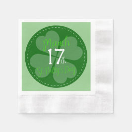 3月17日セントパティ・デイお祝い 縁ありカクテルナプキン
