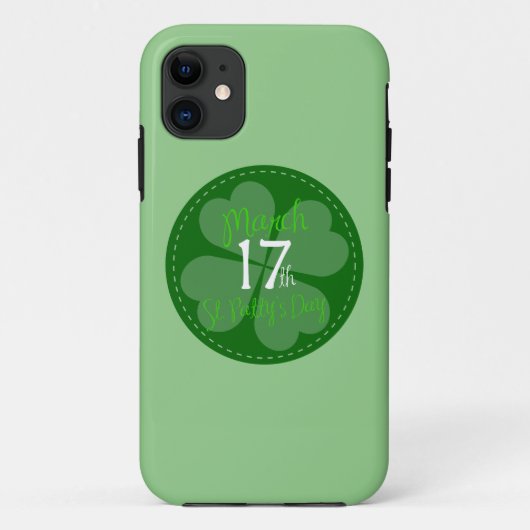 3月17日セントパティ・デイお祝い Case-Mate iPhoneケース (裏面)