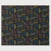 3月19日誕生日ギフト包装紙 ラッピングペーパー (フラット)