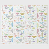 3月2日誕生日ギフト包装紙 ラッピングペーパー (フラット)