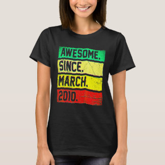 3月20日生まれの12歳の誕生日おめでとう Tシャツ