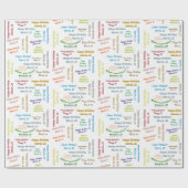 3月22日誕生日ギフト包装紙 ラッピングペーパー (フラット)