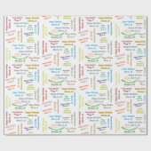 3月23日誕生日ギフト包装紙 ラッピングペーパー (フラット)