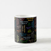 3月24日 誕生日マグカップ コーヒーマグカップ (中央)